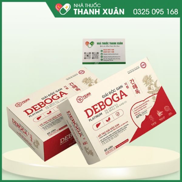 Giải độc gan DEBOGA Platinum giúp thanh nhiệt, mát gan, giải độc gan